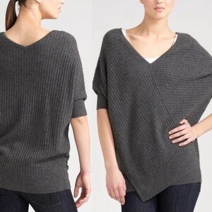 Vince 100% Cashmere Ribbed Pullover Cocoon Longline Sweater Women’s S Oversized